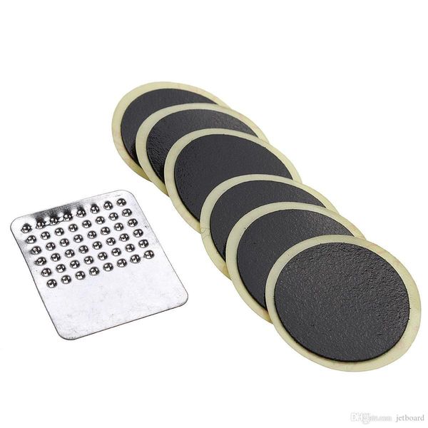 

6 pcs bikight 25mm self adhesive glueless bike patch puncture tyre tire tube repair kit bicycle cycling glueless tyre repair patch