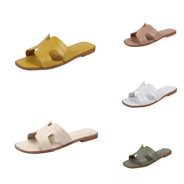 

faux leather round toe thicky fashion party women stick strap slippers 2020 summer yellow, green, black 34-43#322