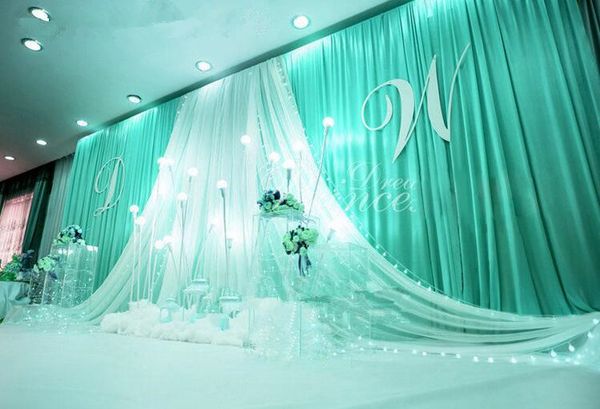 

3*6m wedding party stage celebration background satin curtain drape pillar ceiling backdrop marriage decoration veil