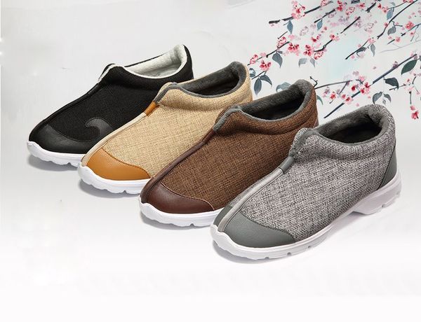 

eu34~46 winter warm black/coffee buddhist zen lay meditation arhat sneakers shaolin monk martial arts shoes