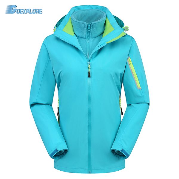

goexplore winter jacket women thermal coat sport thicken outwear waterproof windproof outdoor camping climbing snow ski jackets