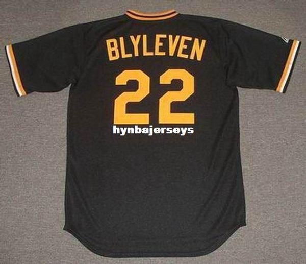 

custom bert blyleven pittsburgh stitched 1978 throwbacks baseball jersey retro mens jerseys shirt, Blue;black