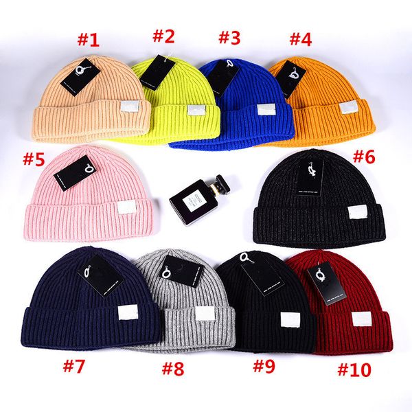 

U a knitted hat under winter beanie de igner kull cap men women crochet hat candy color knit cap fedora armor keep warm hat, Yellow