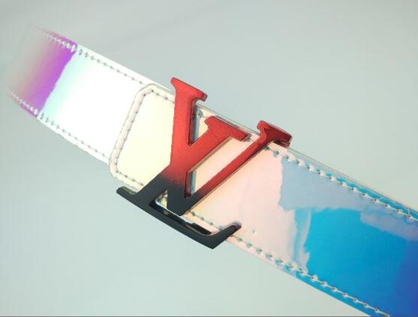 

2020 новый дизайн кожаный ремень мужской и женский модный пояс роскошный широкий 3,8 см цветной ремень, Blue;gray