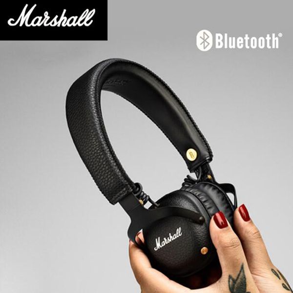 

2019 marshall mid a.n.c. anc bluetooth headphones deep bass dj hifi wireless stereo on-ear headset with active noise cancelling