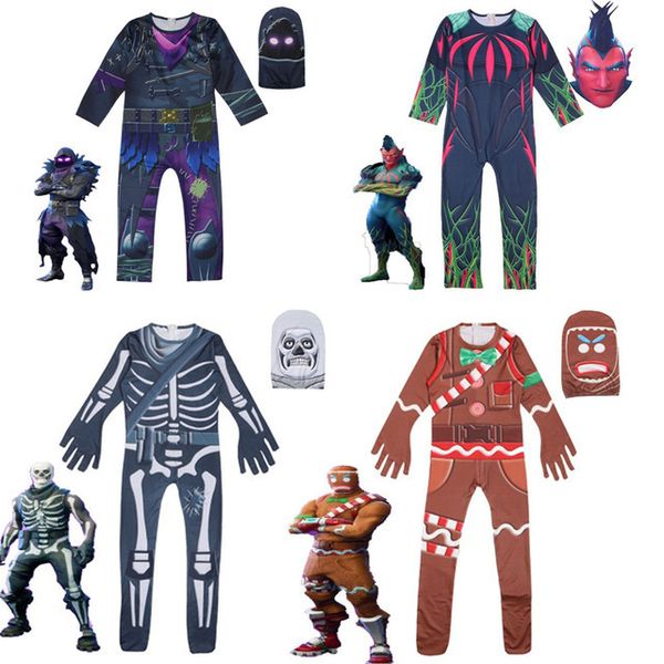 

halloween cosplay costume skeleton knight gingerbread man grizzly children's tights
