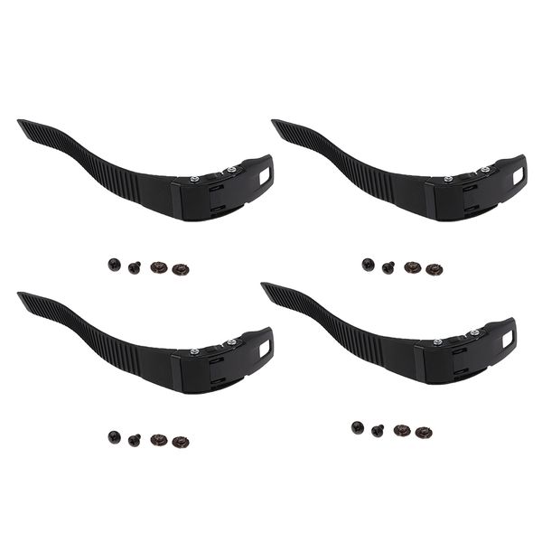 

4pcs replacement skates straps for inline roller skate shoes accessories, skating boots energy straps with screws and nuts, outdoor sports