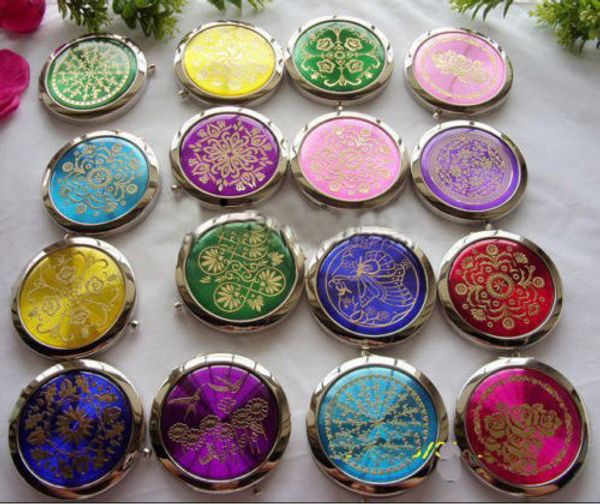 

wholesale 10pcs new fashion compact metals make up& handbag mirror