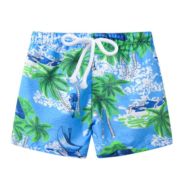 

2020 new summer kids swim shorts baby boys girls swimwear toddler kids fashion print swimsuit short pants casual beach clothes, Black