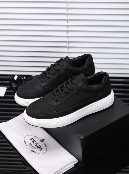 

new style high-end luxury men's sports casual shoes driving shoes triple fashion men's brand platform men's shoes bawq, Black