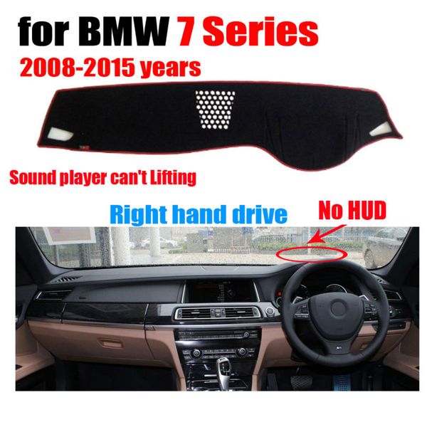 

car dashboard covers mat for new 7 series no hud 2008-2015 years right hand drive dashmat pad dash cover auto accessories
