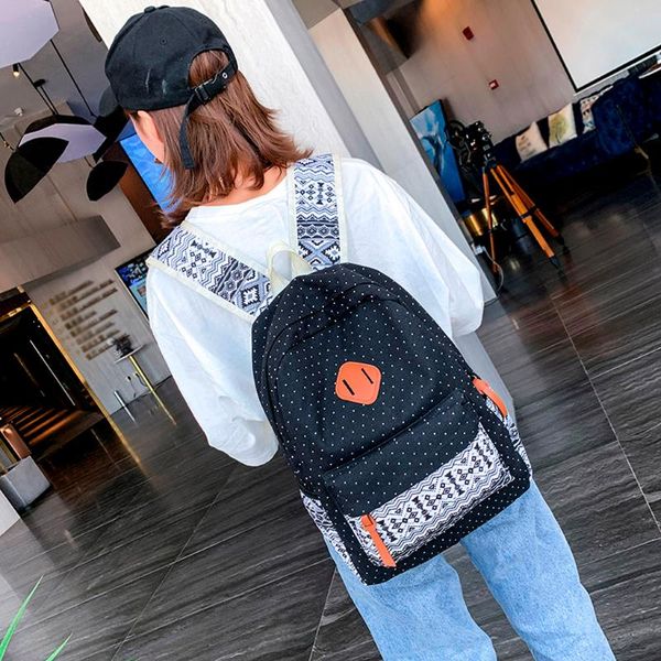 

canvas backpack ethnic style outing lapbackpacks school fashion travel male mochilas feminina casual women schoolbag