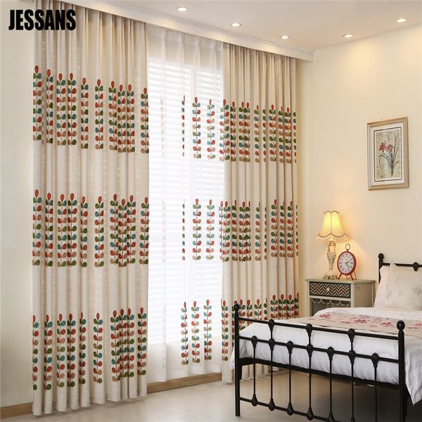 

ткань современные льняные вышитые sheer занавес для спальни гостиной кухни гардины