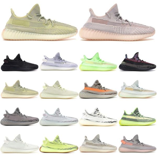 

2020 designer running shoes kanye west men women zebra clay hyperspace true form black static antlia 3m reflective trainer sport sneakers