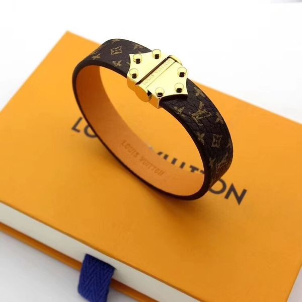 

2019 новый роскошный s показать любовь браслет из натуральной кожи для женщин и мужчин дизайнер s браслеты o1 louis vuitton s подарок, Golden;silver
