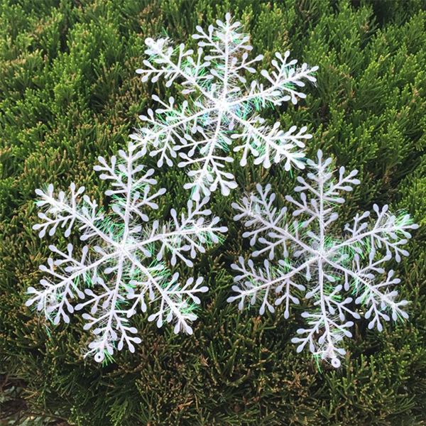 

30pcs christmas decoration holiday white snowflake charms christmas festival party decor xams ornament accessories