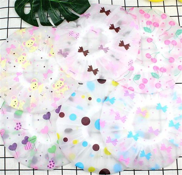 

waterproof shower cap thicken elastic bath hat bathing cap for women hair salon bathroom products