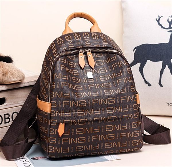 

designer preppy style new fashion women backpack pu leather retro female schoolbags teenage girl travel books rucksack shoulder bags 4