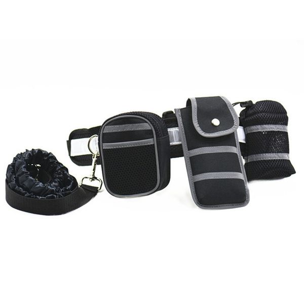 

elastic pet dog puppy running jogging walking strap leash harness set
