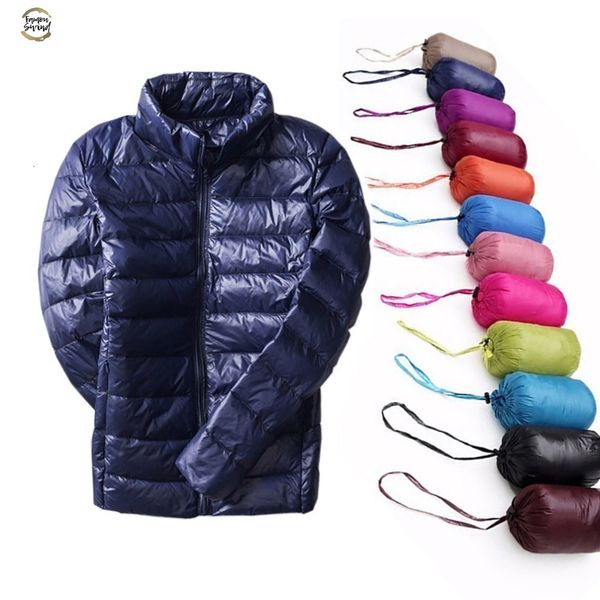 

6xl 5xl 7xl women winter coat new fashion 90% white duck down jacket ultralight portable slim warm jackets coat parkas plus size, Black;brown