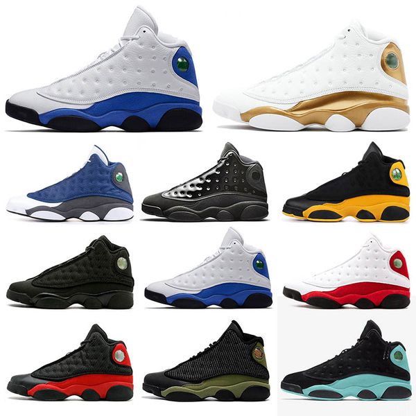 

2019 mens basketball shoes xiii 13s hyper royal bred altitude chicago barons court purple playoffs blackout dmp olive green sports sneakers