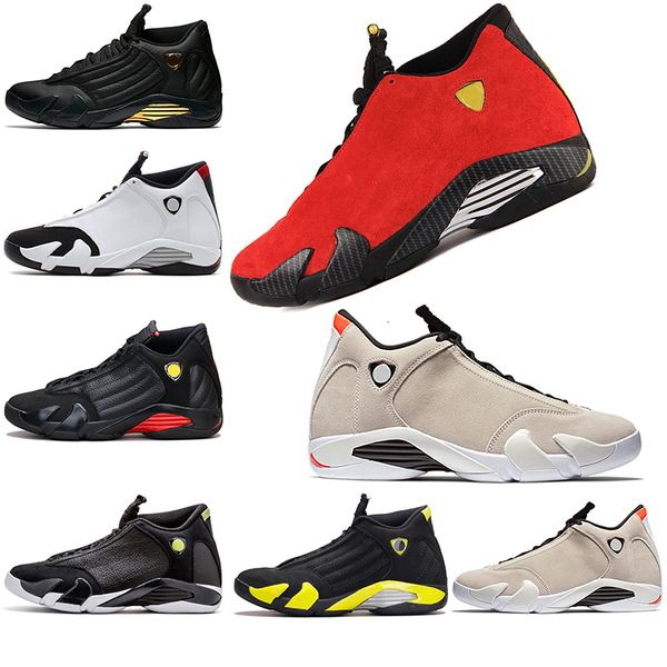 

14s mens basketball shoes xiiii designer shoes sneakers red suede desert sand black toe the last sman women sports shoes size 7-13