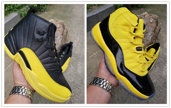 

11 12 yellow bumblebee men outdoor shoes 11s space jam black mens designer sports sneakers 12s jumpman rs-x transformes trainers size 8-13