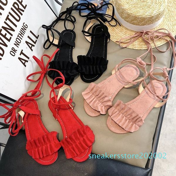 

women sandals shoes summer beach slides flat heel sandals women shoes zapatillas mujer s02, Black