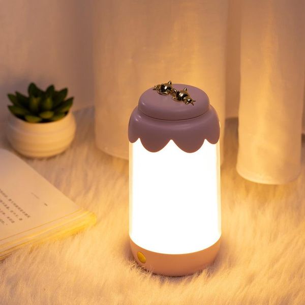 

luminous bottle night light usb charging creative eye protection table lamp smart bedside night light 1 pc