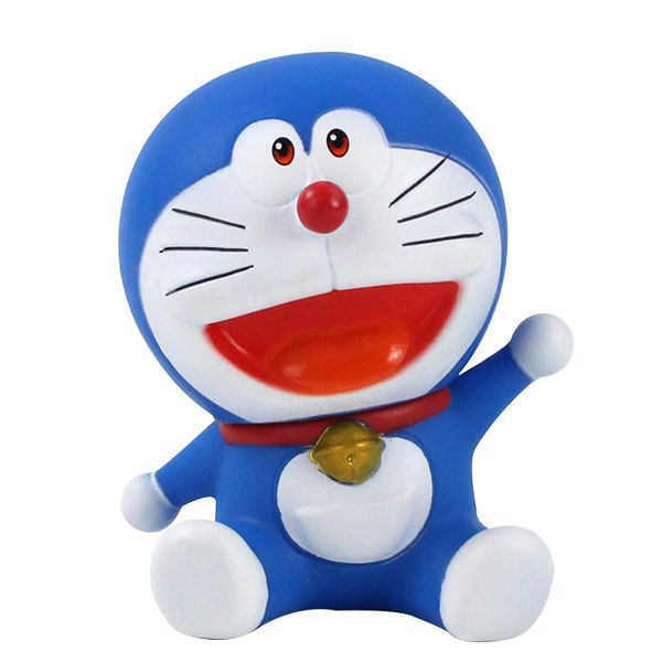 

10см аниме doreamon pvc figure toy doraemon anniversary collection классическая модель mini dolls подарок для малышей