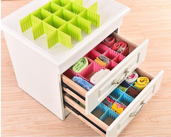 2019 Diy Drawer Dividers Plastic Grid Adjustable Drawer Dividers