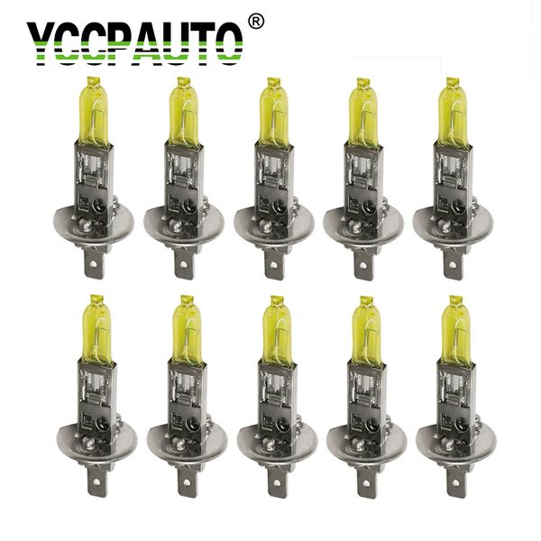 

yccpauto 55w h1 h3 car halogen fog light bulbs 3200-3500k golden yellow external light auto headlight lights car-styling