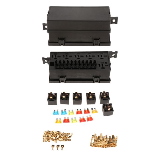 

1 set 11 way blade fuse box car fuse box holder standard circuit fuse holder box block