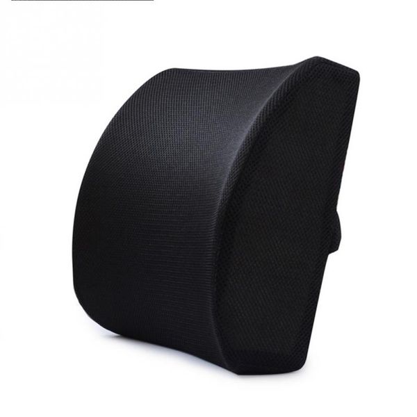 

memory foam lumbar cushion lower back support pillow posture correcting car seat home office chair