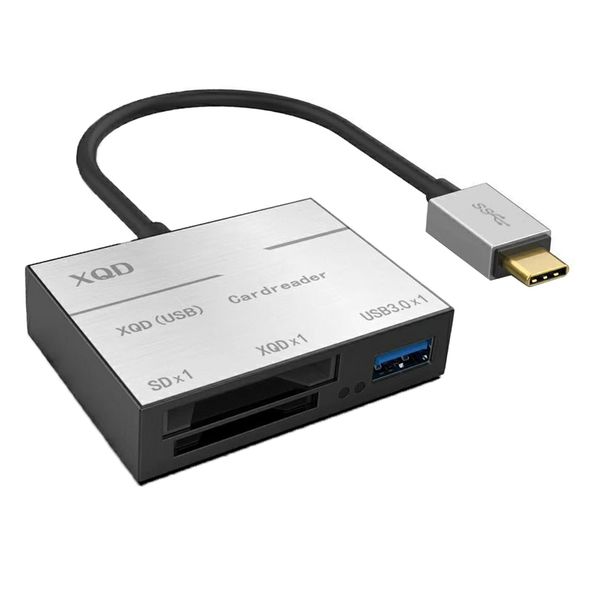 

usb 3.0 type -c combo hub adapter for micro sd/xqd card reader