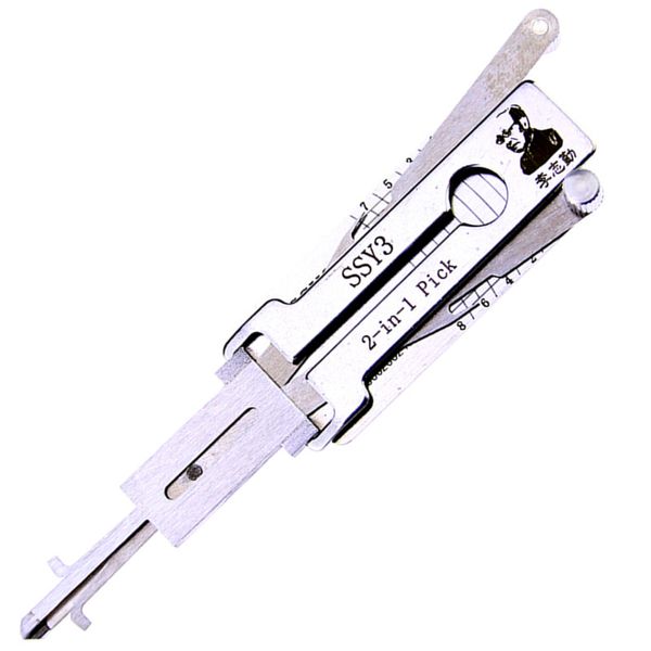 Genuine Lishi Ssy3 2 In 1 Lock Pick Set For Car Door Lock Opener