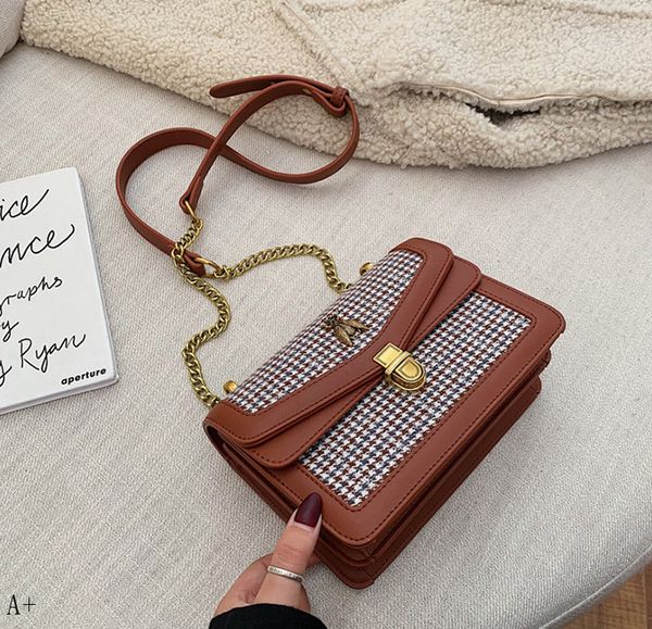 

дизайнер-crossbody сумки модные сумки цепи засов сумки зимы женщин сумки классические цепи сумки на ремне crossbody коровы