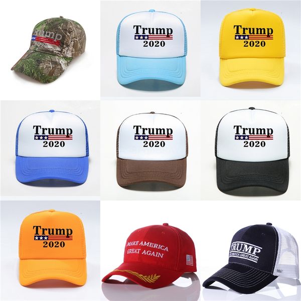 

us election 2020 trump hat camouflage sports baseball cap keep america great hats women men embroidery letter camo snapback d22602 #222, Blue;gray