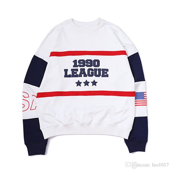 

number america flag printed oversized men's sweatshirt 2018 autumn hip hop sweashirts men terry material sweatshirts h19039xt