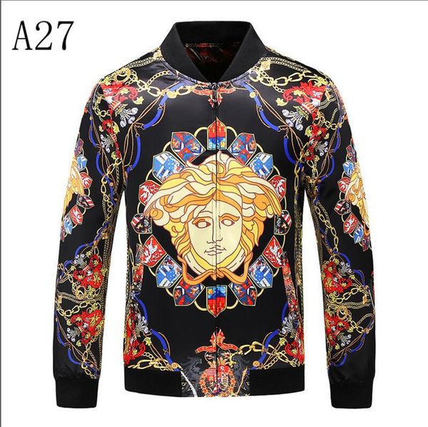 

long-sleeved men and women designers jacket autumn sports outdoor windbreaker with zipper luxury men's fashion 08, Black;brown