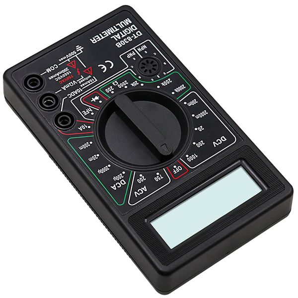 

hidance digital multimeter voltmeter ammeter ohmmeter lcd display ac 750v dc10v~1000v 10a current tester test leads overload