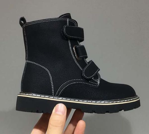 

quality woman boots real leather pointed flat shoes ankle boots martin boot fashion boot with box shoes011 015, Black;grey