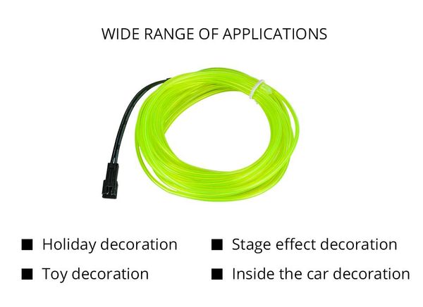 

1m/2m/3m/5m neon light dance party decor light neon led lamp flexible el wire rope tube waterproof led strip