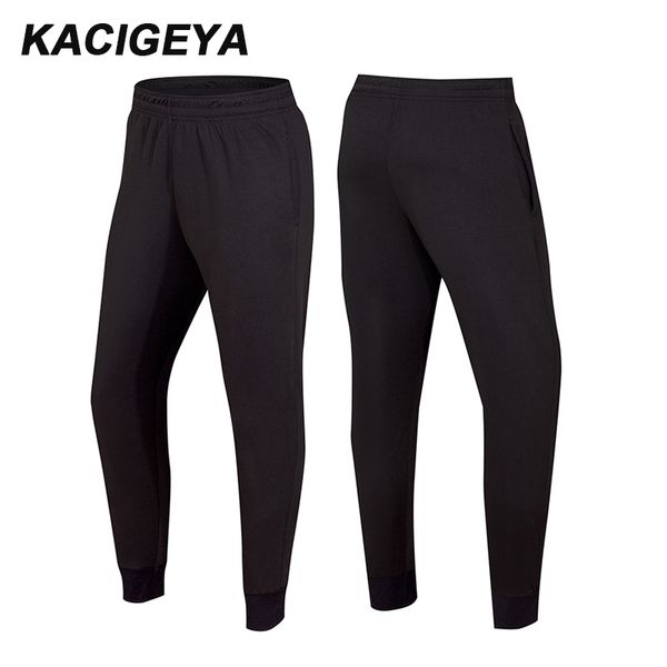 

football soccer pant fitness workout running men sports athletic legging sports joggers training trousers 2019, Black;blue