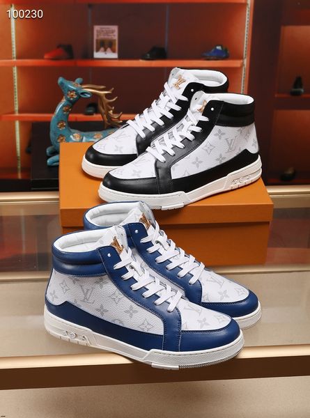 

19ss summer lightweight denim canvas shoes fashion men breathable high sneakers graffiti flats shoes casual zapatos de hombre, Black