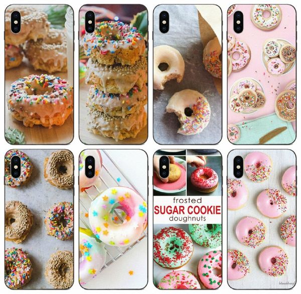 

tongtrade] sweet sprinkle doughnuts case for apple iphone 11 pro x xs max 8s 7s 6s 5 galaxy m30 m40 huawei p20 p8 lite htc one e9 plus case