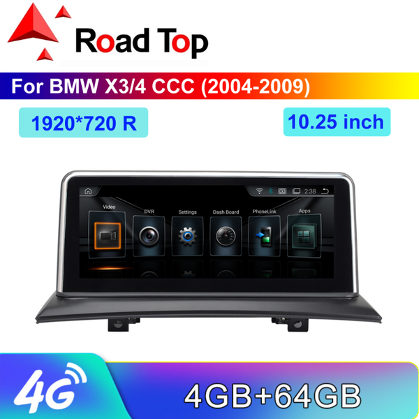 

10.25" 1920*720 resolution android screen for x3/x4 e83 2004-2009,with gps navigation radio stereo bluetooth multimedia car dvd