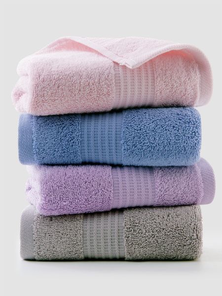 

soft hair towel absorbent microfiber face towels cotton solid quick dry toallas toalha de banho household products jj60mj