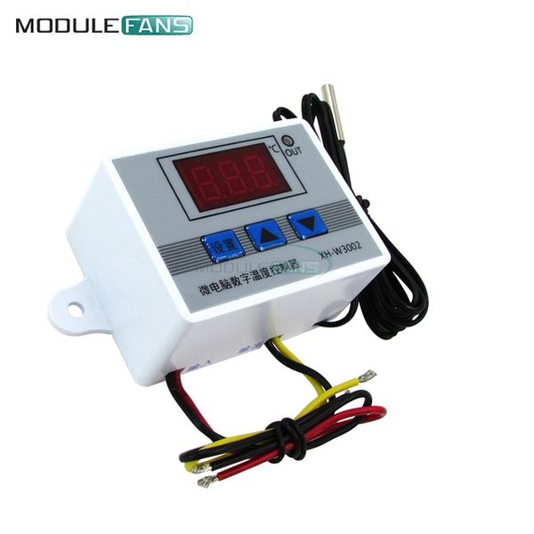 W3002 12V / 24V / 110V 220V conduziu o controlador de temperatura digital termostato termostato medidor de medidor de refrigerador de água refrigerador