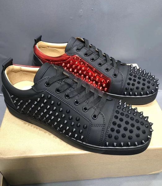 

2020 designs обђв пайк младий икѬоножн low cut mix red bottom sneaker luxury party вадебна обђв из, Black